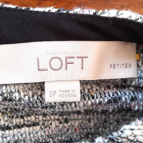 Loft Short Sleeve,Tweed Dress with front pockets - Picture 5 of 17